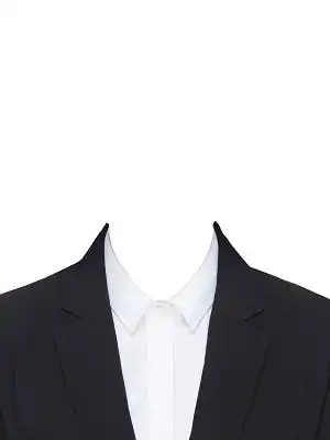 男士西装证件照模板png素材