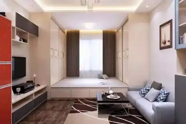 简约10平米小户型榻榻米卧室装修设计日式家装风格清新怡人