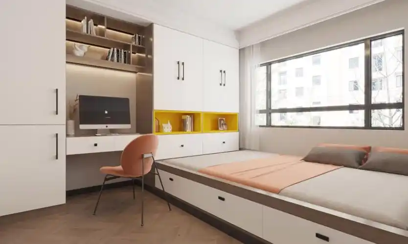 次卧室儿童房榻榻米效果图展示