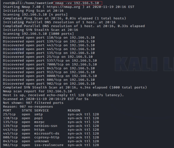 nmap基本使用方法_target ip address-csdn博客