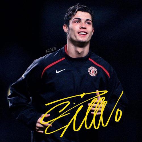 6寸    c罗       亲笔签名照片27   号