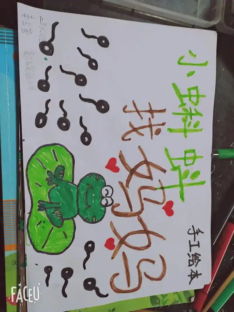 手工绘本小蝌蚪找妈妈 - 抖音