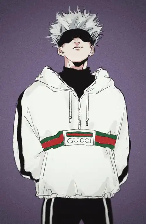 日本动漫 手绘 插画 壁纸 配色 色彩 穿搭 美少年 帅哥 白发 头像