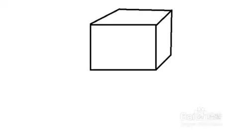 正方体盒子的简笔画