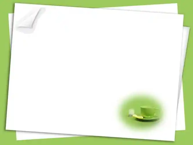 清新的绿色柠檬背景ppt模板