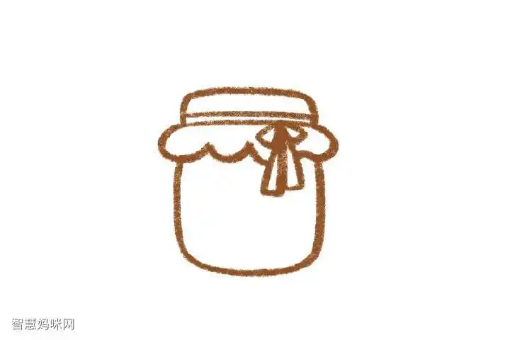 蜂蜜罐怎么画-图1简笔画作品完成图