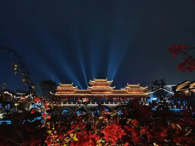 崇左太平古镇夜景