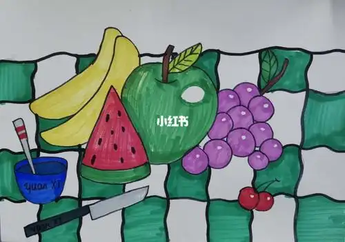 水果画作品水果画作品图片简单
