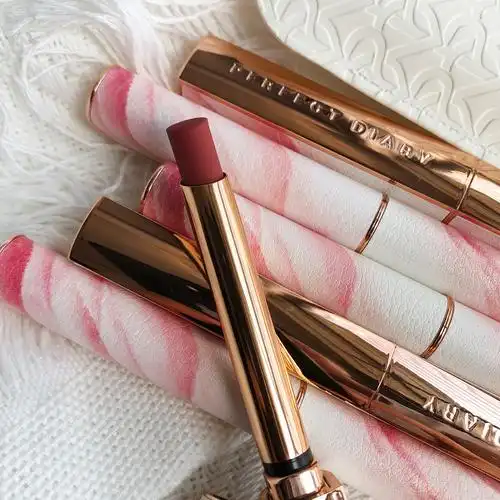 【七夕礼物】完美口红日记小细跟口红哑光羊皮唇膏玫瑰l04礼物套盒