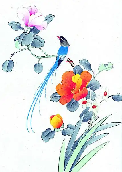 国画花鸟山水人物动物