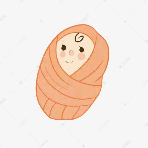 卡通可爱的小宝宝矢量素材