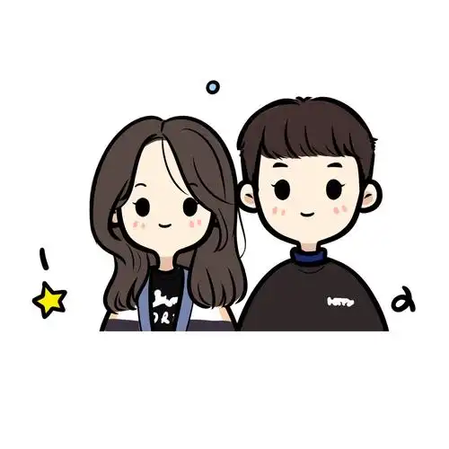 q版手绘头像设计情侣真人照片画卡通人物形象logo动漫画像定制作