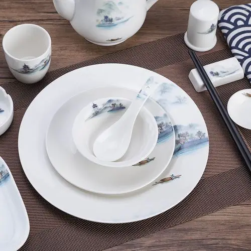 山水陶瓷餐具