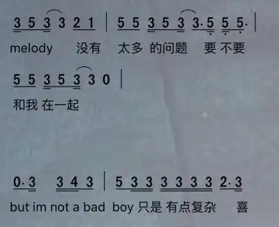 别叫我达芬奇简谱-小鬼演唱-耳机线_kk曲谱