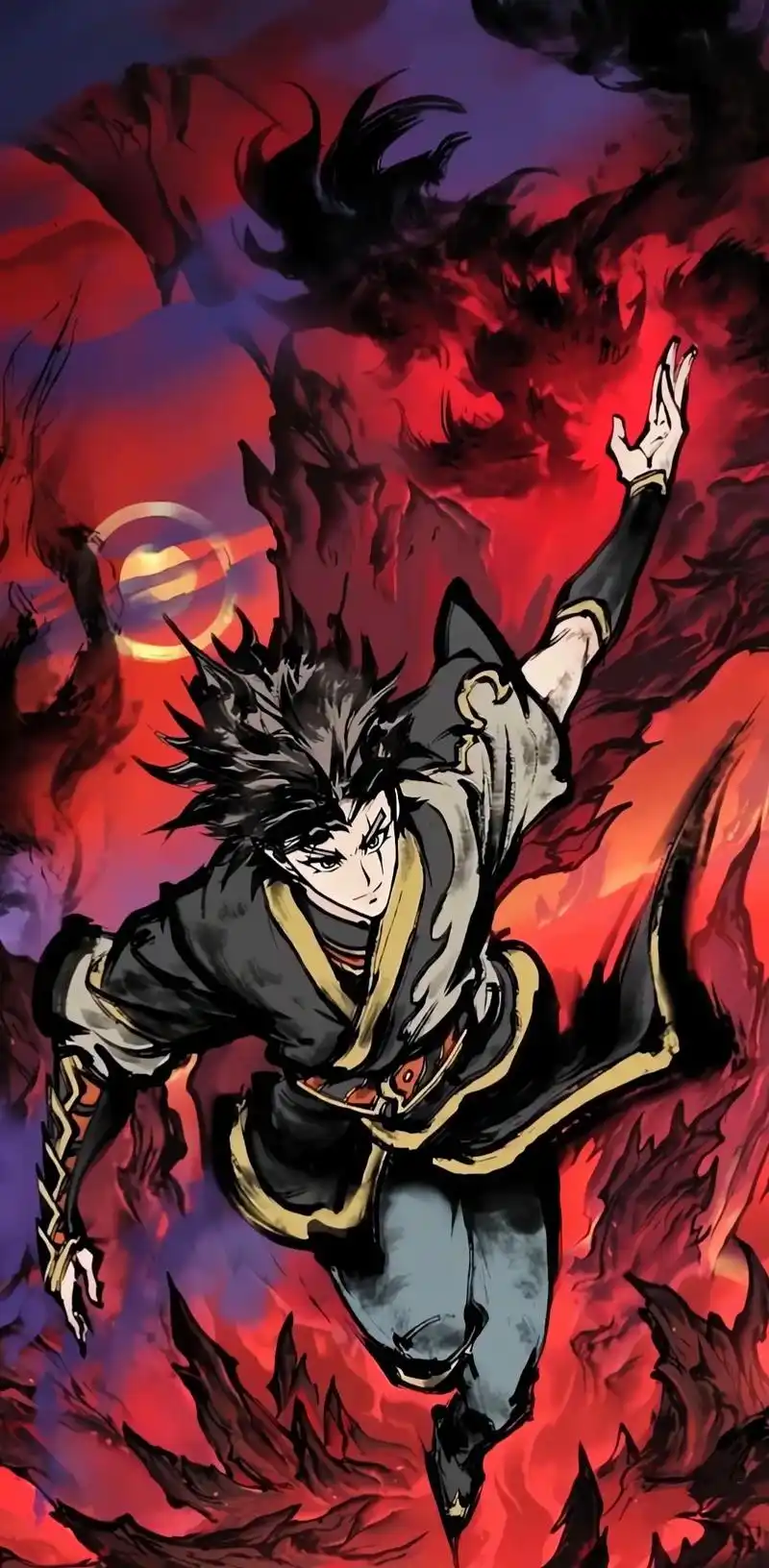 《雾山五行》一帧一壁纸.#雾山五行2 #国漫 #壁纸【赤焰奚 - 抖音