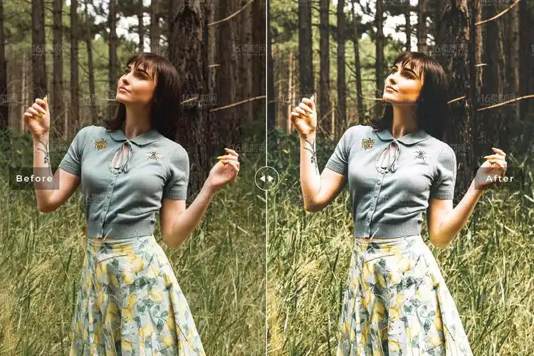 亮色增强人像照片调色lr预设16素材网精选工具素材模板 freedom