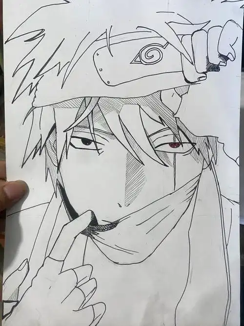 卡卡西临摹手绘