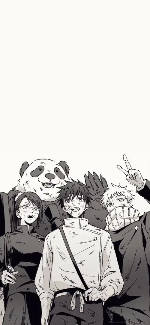 咒术回战漫画黑白壁纸