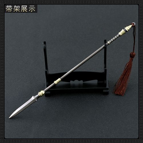 古代三国金属冷兵器赵云豪龙龙胆长枪合金模型游戏实物周边