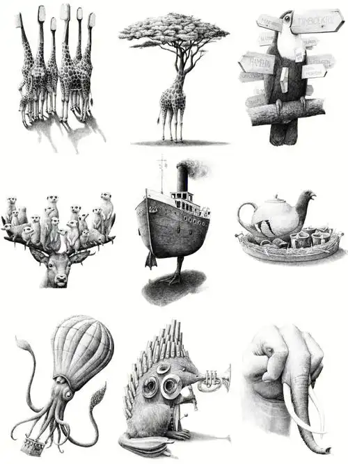 四川美术学院503设计素描创意表现