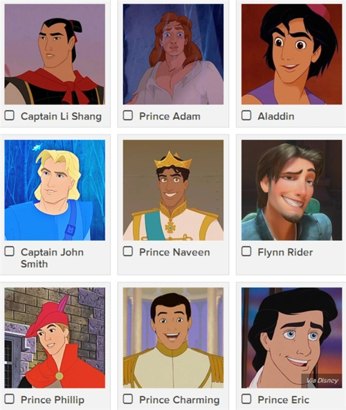 美媒评选迪士尼动画"完美老公" 最受欢迎的是《花木兰》男主角