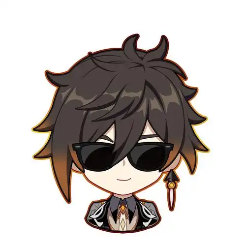 钟离尘世闲游q版头像原神