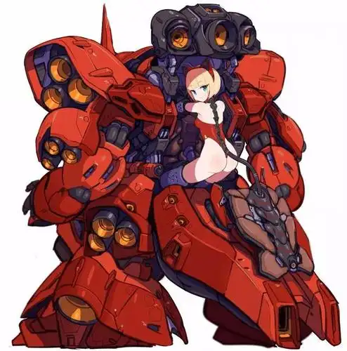 精美高达机娘插画,想要抱走谁呢?
