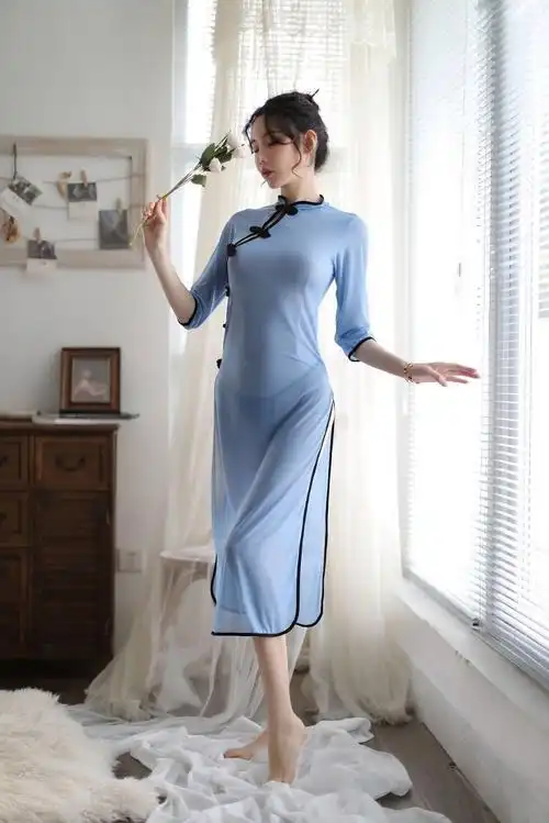 蕾丝睡衣露乃奶学生制服古代古装性感睡衣复古典古风汉服女内衣火辣