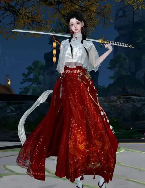 前不久,《逆水寒》手游刚上线了一套6元国风时装【金翎琼枝】&【金焰