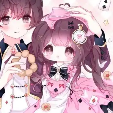 情侣头像二次元动漫可爱