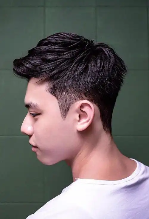 高额头男生短卷头发打造,卷发图片,发型图片