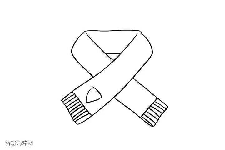 围巾简笔画图片大全