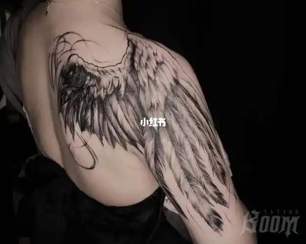翅膀  #纹身遮盖  #成都纹身 #设计纹身 #翅膀纹身