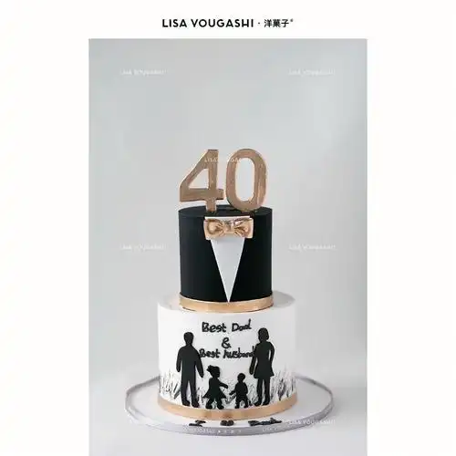 男士蛋糕40岁的幸福