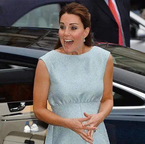英凯特王妃怀孕6个月出席活动图