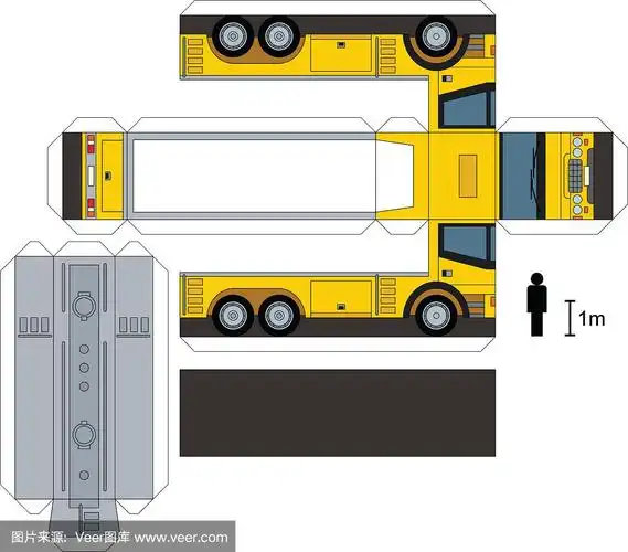 油罐车的纸模型