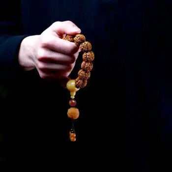 聆梦  手持念珠大金刚菩提子手串男盘文玩佛珠6六瓣尼泊尔精品生肖