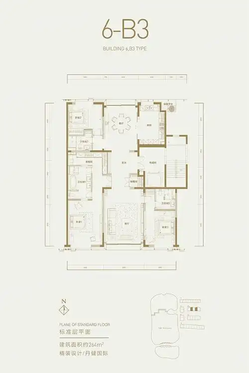 北京壹号院户型类别:3居,4居户型面积:249.00平方米-317.