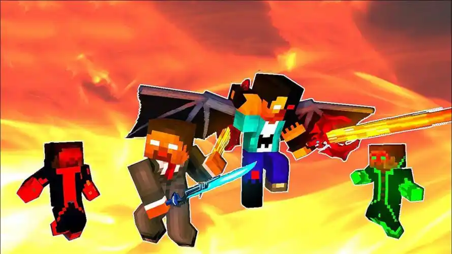 我的世界mc动画:创世神之战,创世神him巅峰级的战斗你见过吗?