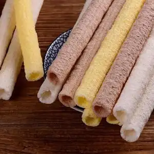 老式传统爆米花膨化玉米棒米花江米棍长条大米棍空心米筒8090零食