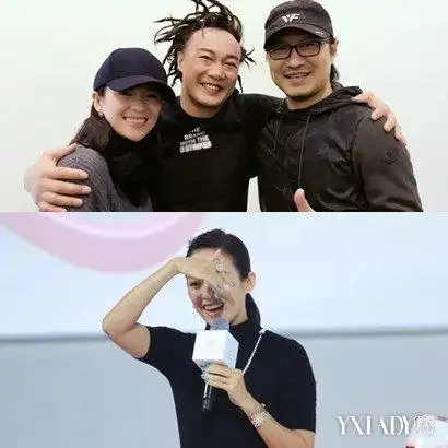 章子怡陈奕迅合影曝光醒醒妈手上钻戒尤为抢镜引调侃