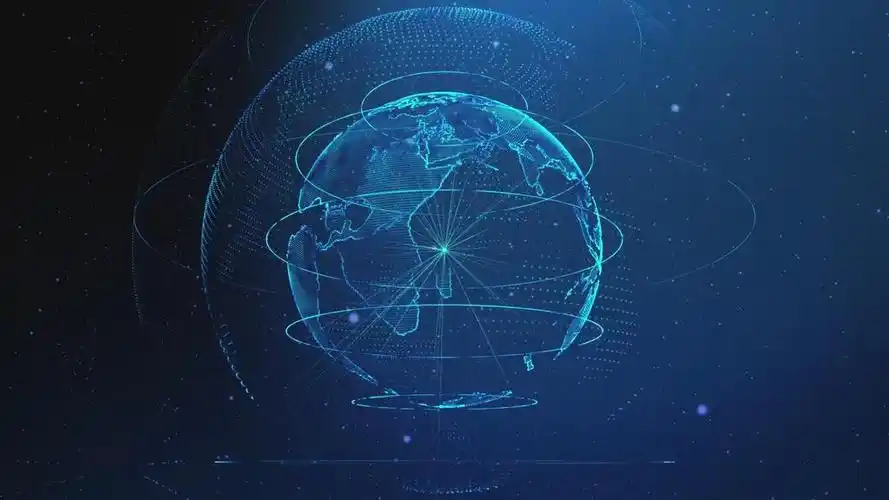 1080p科技感地球地图视频素材