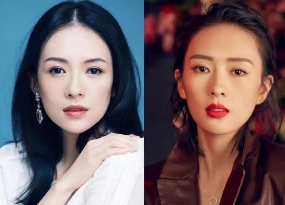 共用一张脸的明星——章子怡与童谣 差一点差很多 看看两人哪里差异最