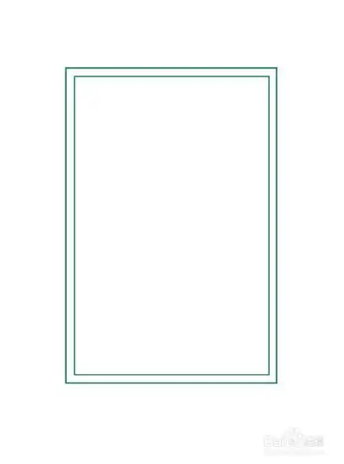 启动软件,新建文件,我们可以画一个边框的效果.