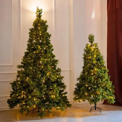 掬涵圣诞树大型装饰品圣诞节带灯发光加密松绿植绒豪华落地摆件