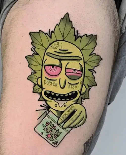 rick and morty 纹身,一场荒诞的狂欢_瑞克