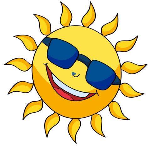 what is the size of sun smiling vector cartoon free transparent