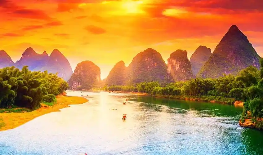 重游阳朔看山水风景优美心旷神怡