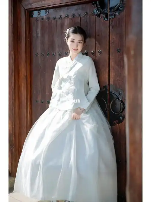 民俗园门口拍完了也很漂亮 礼蕴韩服97