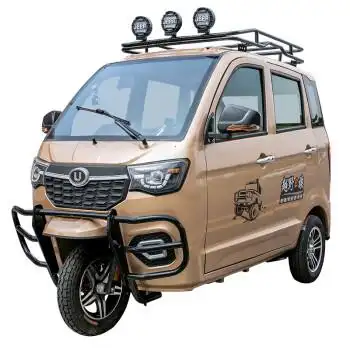 全封闭燃油三轮摩托车可上牌老年代步残疾人载客汽油助力三轮摩托